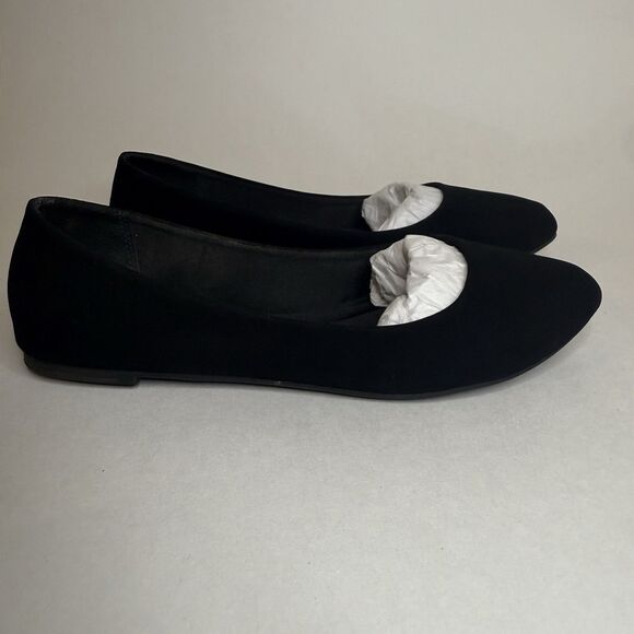 Soda Women Shoes Casual Comfort Ballet Flats Black Suede Slip On -New-Sz 6/6.5 - Picture 3 of 12